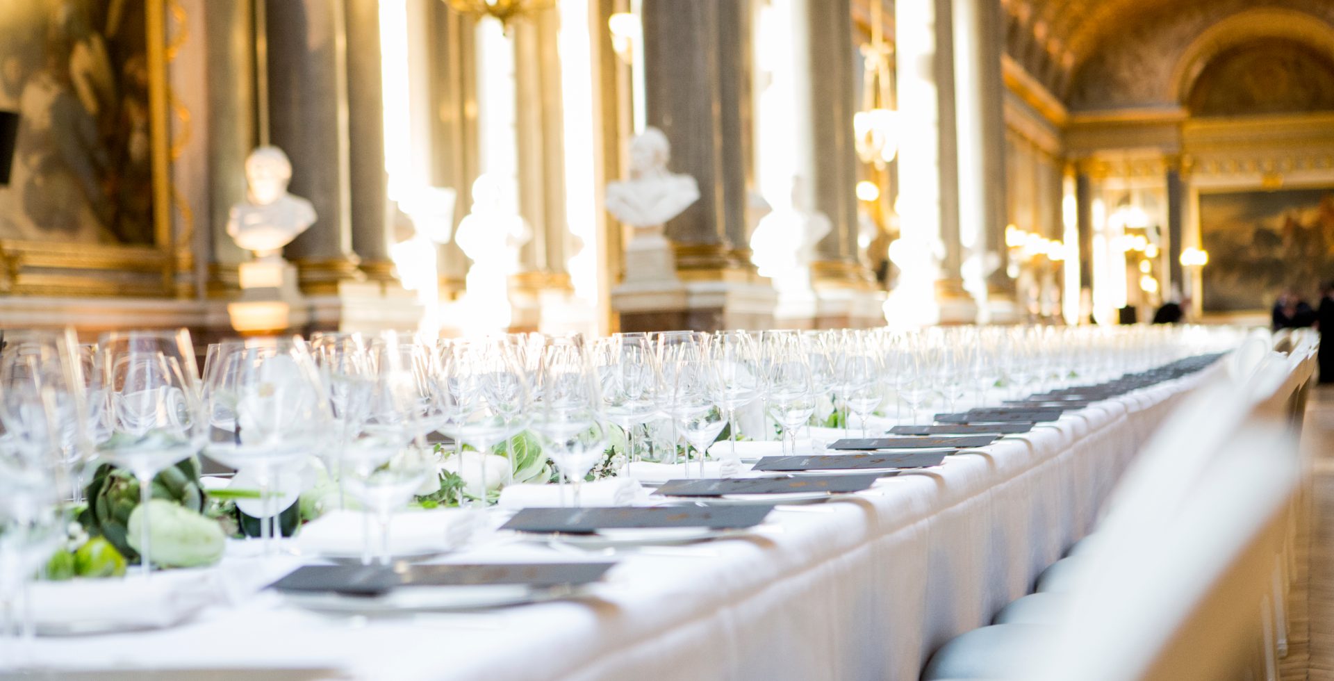 Mise en place Ducasse Réception
