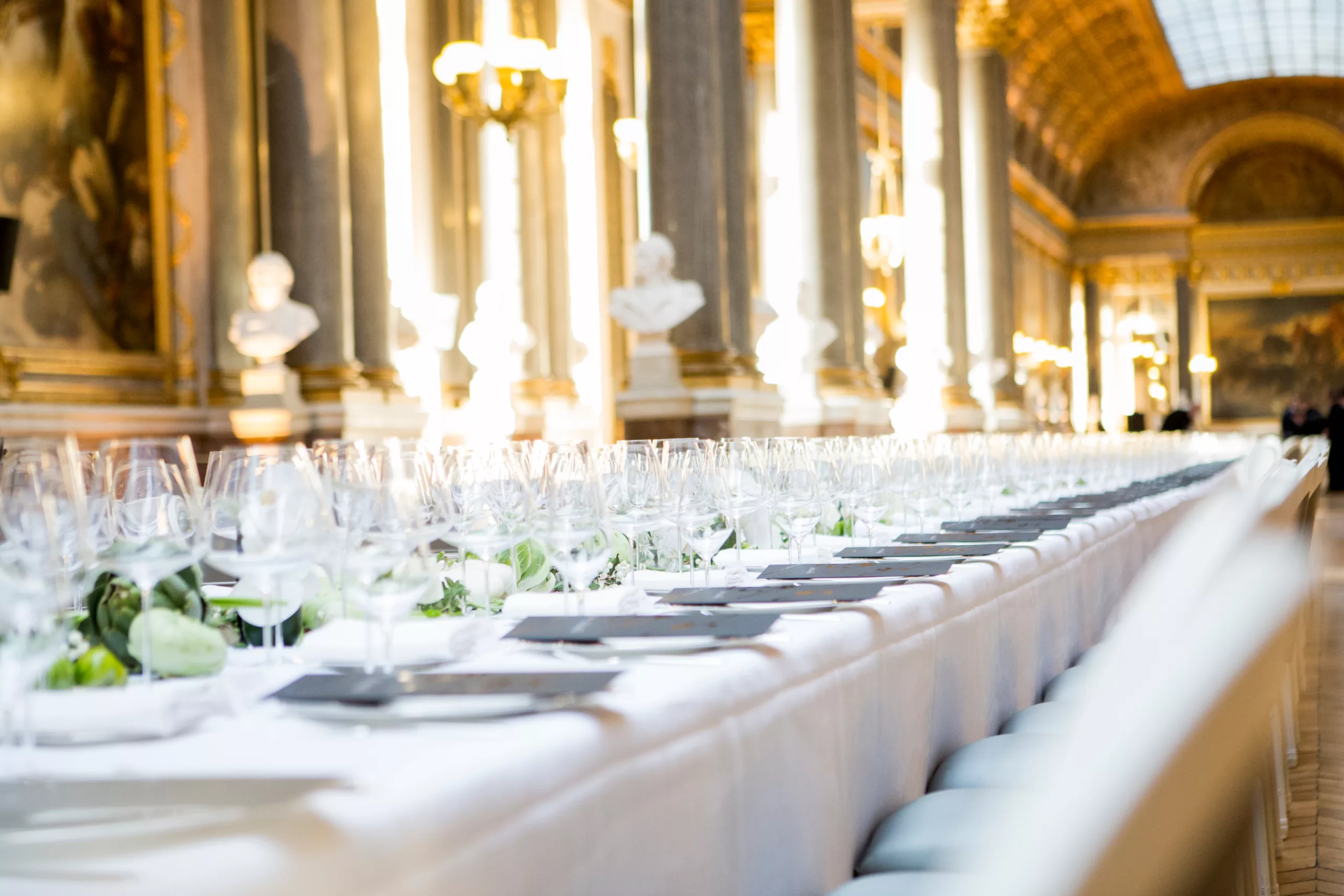 Mise en place Ducasse Réception