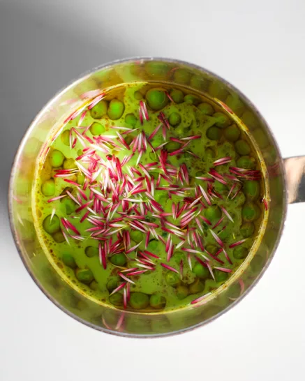 Fillet-of-Cornish-turbot-green-pea-from-Provence-and-wasabi